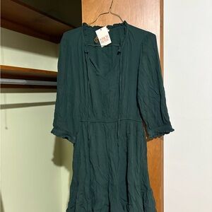 Knox Rose Forest Green Long Sleeve Dress